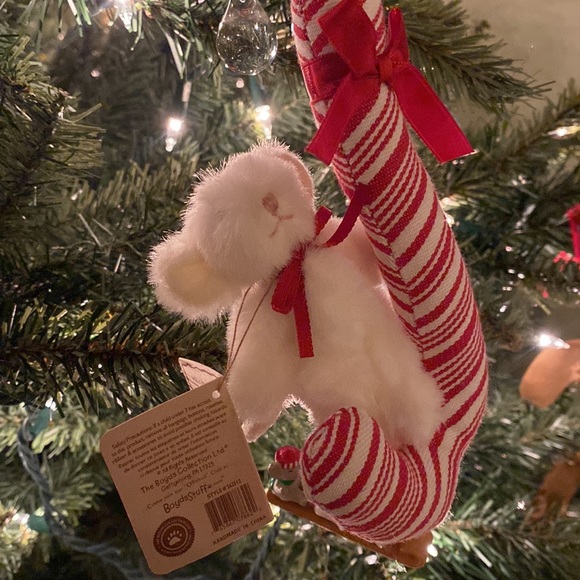 Boyds Mini Plush Christmas Ornament Pip Sweet Jointed Mouse with Tag - Picture 3 of 10